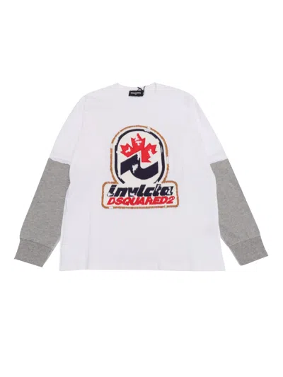 Dsquared2 Kids' T-shirts In White