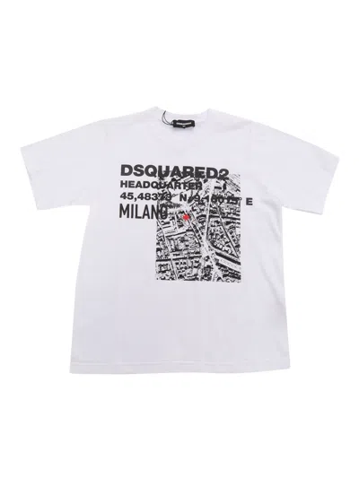 Dsquared2 Kids' T-shirts In White