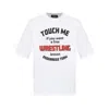 Dsquared2 White Crewneck T-shirt With Print On The Front In Cotton Man In White