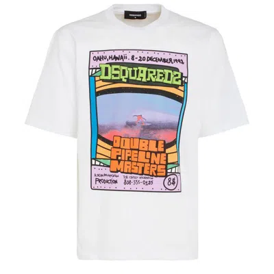 Dsquared2 Graphic-print Cotton T-shirt In White