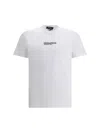 Dsquared2 'cool Fit Tee' White T-shirt With Logo Print On The Front In Cotton Man In White