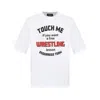 Dsquared2 White Crewneck T-shirt With Print On The Front In Cotton Man In White