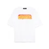 Dsquared2 Crew Neck Cracked Effect Graphic Print In White
