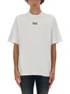 Dsquared2 White Crewneck T-shirt With Dsq2 Logo In Cotone Man In White