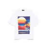 Dsquared2 Summer Lovers Cotton T-shirt With Multicolor Print In White
