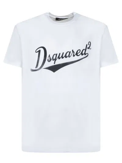 Dsquared2 White T-shirt With Bold Logo