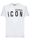Dsquared2 White Crewneck T-shirt With Maxi Logo Print On The Front In White