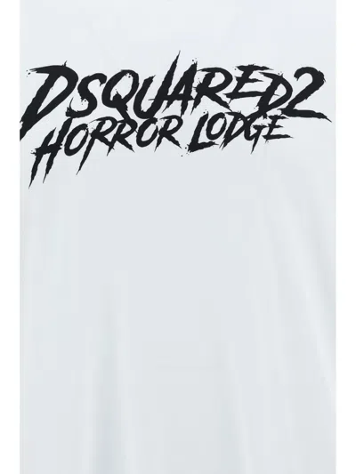 Dsquared2 Logo-print Cotton T-shirt In White