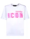 Dsquared2 Icon Woman T-shirt White Size M Cotton In White