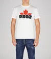 Dsquared2 Dsq2-print Short-sleeve T-shirt In White