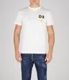 Dsquared2 Pixel-print Short-sleeve T-shirt In White