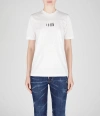 Dsquared2 White Cotton Icon T-shirt With Mini Logo In White