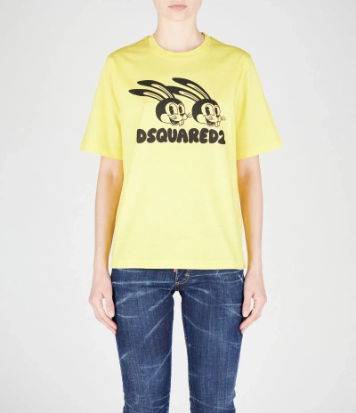 Dsquared2 T-shirts In Yellow