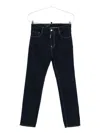 Dsquared2 Dsquared Men Jeans With Logo Application In Blue
