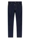 Dsquared2 Tailored Navy Blue Denim Jeans In Blue