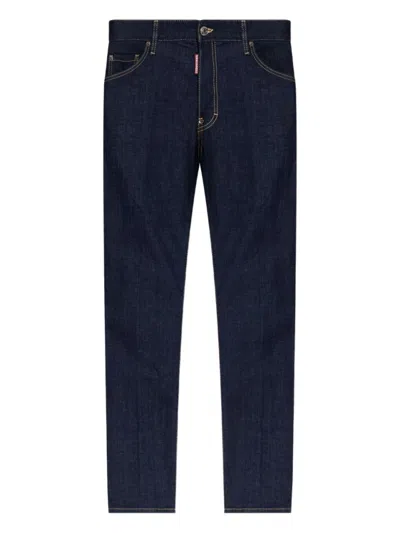 DSQUARED2 DSQUARED2 TAILORED NAVY BLUE DENIM JEANS