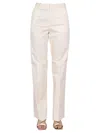 Dsquared2 Tailored Straight Leg Pants With Hook In White