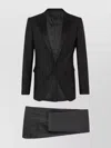 Dsquared2 Tailored Suit Featuring Satin Trim In Black