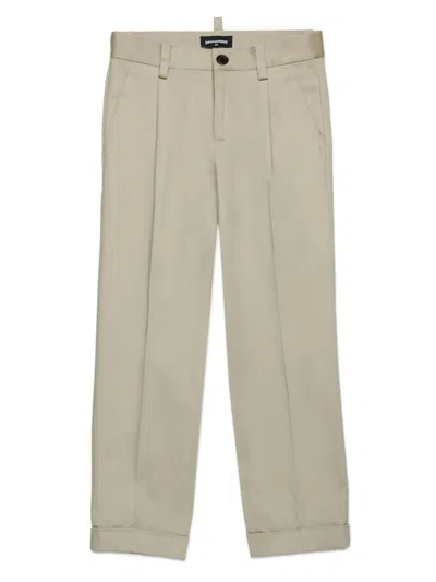 Dsquared2 Kids' Tailored Trousers In Neutrals