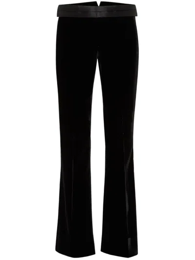 Dsquared2 Tailored Velvet Trousers In Black