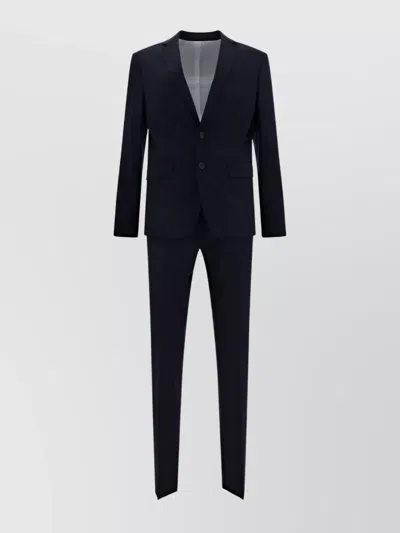 Dsquared2 Tailored Wool Suit Set Pockets In Black