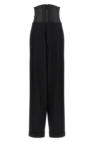 Dsquared2 Tailored2 Corset Wide Pants In Animal Print