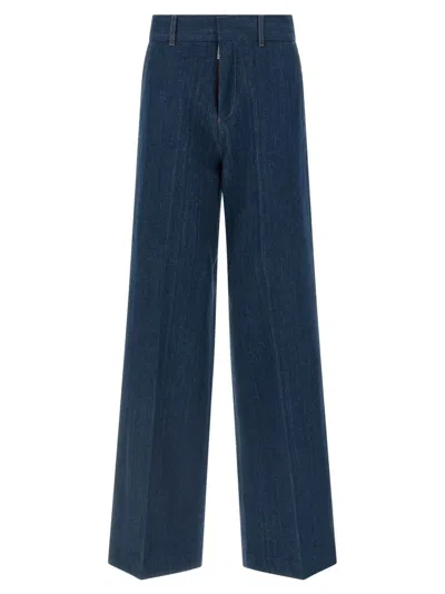 DSQUARED2 TAILORING-INSPIRED WIDE STRAIGHT-LEG DENIM JEANS