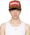 Dsquared2 Tan 'born In Canada' Baseball Cap In Hazel+red