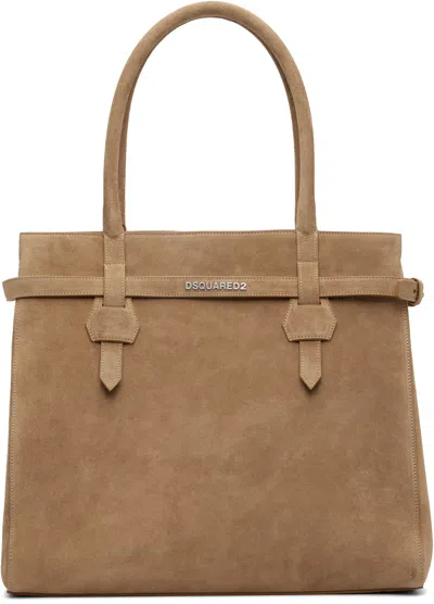 Dsquared2 Tan Twin Shopping Tote