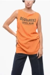 Dsquared2 Tank Mini Dress With Logo Print