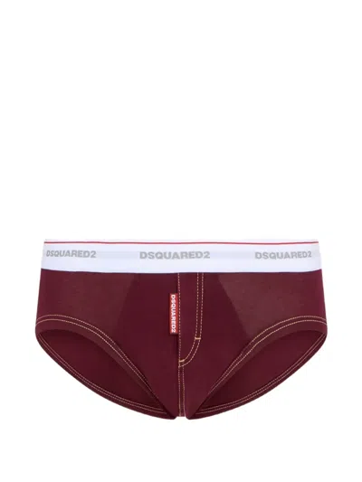 Dsquared2 Tape Brief In Burgundy