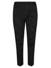 Dsquared2 Tapered Black Pants With Multiple Pockets In Black