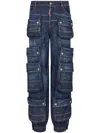 Dsquared2 Tapered Cargo-pocket Jeans In Blue
