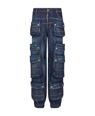 DSQUARED2 DSQUARED2 BAGGY FIT CARGO JEANS