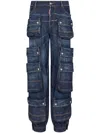 Dsquared2 Tapered Cargo-pocket Jeans In Denim