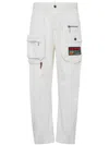 Dsquared2 Tapered Cargo Trousers In White