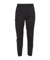Dsquared2 Tapered Cotton Cargo Trousers In Black