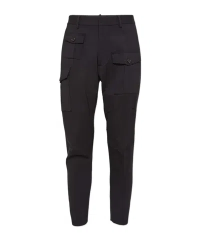 DSQUARED2 DSQUARED2 MID-RISE TAPERED CARGO TROUSERS