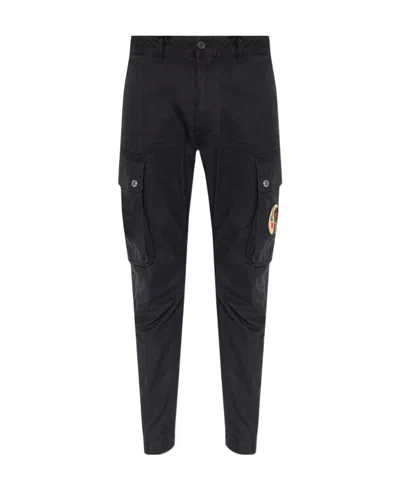 Dsquared2 Tapered-leg Cargo Pants In Black