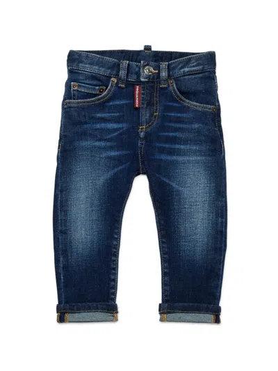 Dsquared2 Babies' Tapered-leg Jeans In Blue