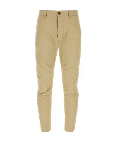 Dsquared2 Dsquared Beige Stretch Cotton Sexy Chino Pant In Brown