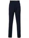 Dsquared2 Tapered Virgin Wool Trousers In Blue