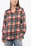 Dsquared2 Woman Shirt Dark Green Size 10 Polyester