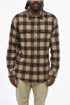 Dsquared2 Tartan Patterned Flannel Shirt In Brown