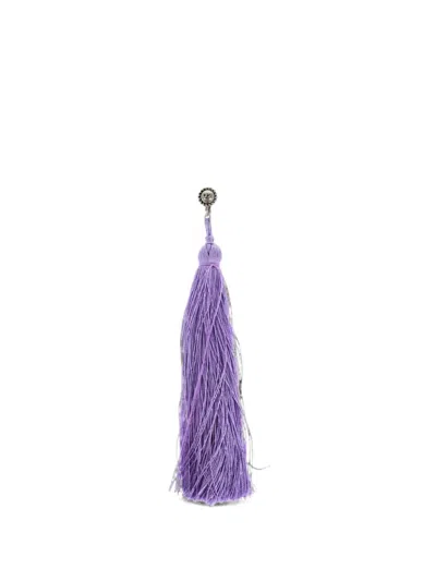 Dsquared2 Tassel Clip-on Earrings In Purple