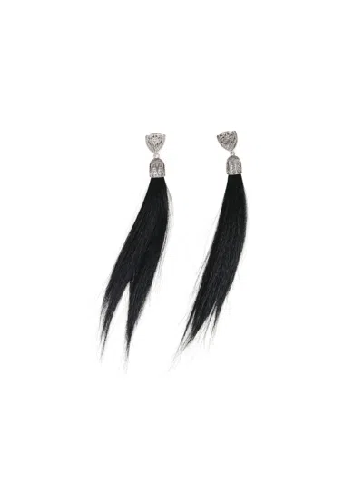 Dsquared2 Tassel Earrings In Black