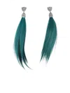 Dsquared2 Tassel Earrings In Green