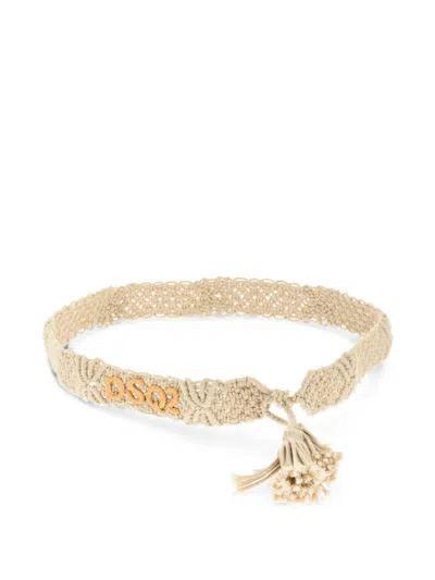 Dsquared2 Tassel-detail Belt In Brown