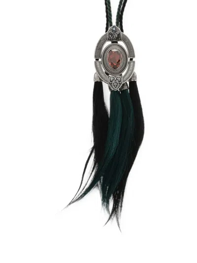 Dsquared2 Tassel-pendant Necklace In Black