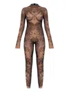 Dsquared2 Tattoo-print Jumpsuit In Brown